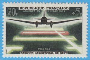 FRANKRIKE 1959 M1240** nattpostflyg 1 kpl