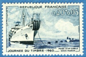 FRANKRIKE 1960 M1293** kabelläggningsfartyg 1 kpl