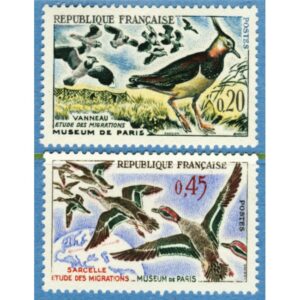 FRANKRIKE 1960 M1332-3** fåglar 2 kpl