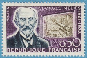 FRANKRIKE 1961 M1338** Georges Melies, filmpionjär 1 kpl