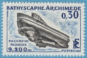 FRANKRIKE 1963 M1421** Bathyscaphe Archimede 1 kpl