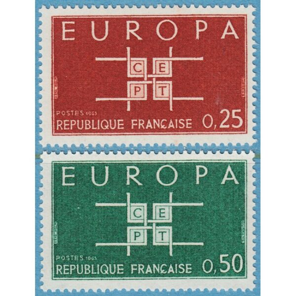 FRANKRIKE 1963 M1450-1** Europa Cept 2 kpl