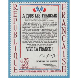 FRANKRIKE 1964 M1484** Vive La France 1 kpl