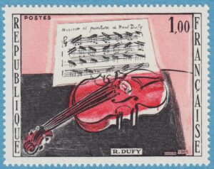FRANKRIKE 1965 M1529** konst av Raoul Dufy – fiol 1 kpl