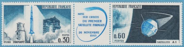 FRANKRIKE 1965 M1530-1** sateliter 2 kpl