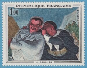 FRANKRIKE 1966 M1567** konst: Honoré Daumier 1 kpl