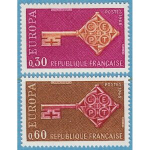 FRANKRIKE 1968 M1621-2** Europa Cept 2 kpl