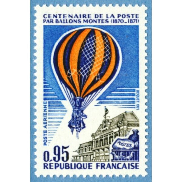 FRANKRIKE 1971 M1736** luftballong 1 kpl