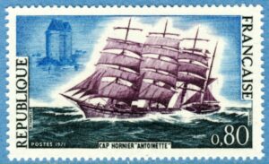 FRANKRIKE 1971 M1745** segelfartyg 1 kpl