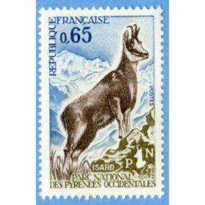 FRANKRIKE 1971 M1747** Pyreneisk gems 1 kpl