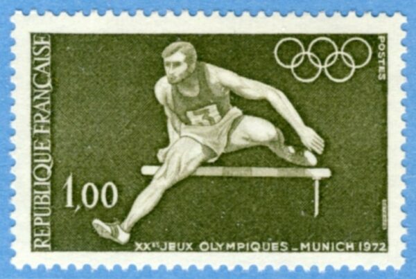 FRANKRIKE 1972 M1802** häcklöpning 1 kpl