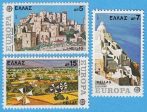 GREKLAND 1977 M1263-5** Europa Cept – landskap 3 kpl