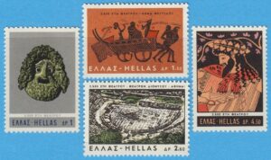 GREKLAND 1966 M913-6** teater 4 kpl