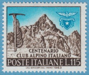 ITALIEN 1963 M1142** bergsbestigning 1 kpl