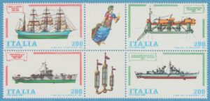 ITALIEN 1980 M1728-31** fartyg 4 kpl