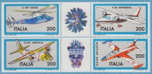 ITALIEN 1981 M1752-5** flyg 4 kpl