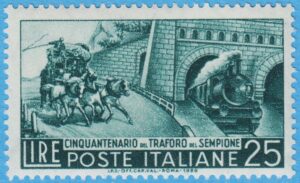 ITALIEN 1956 M966** järnväg 1 kpl