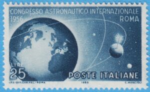 ITALIEN 1956 M975** satelit & glob 1 kpl