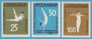 JUGOSLAVIEN 1963 M1049-51** gymnastik 3 kpl