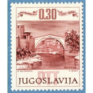 JUGOSLAVIEN 1966 M1185** bron i Mostar 1 kpl