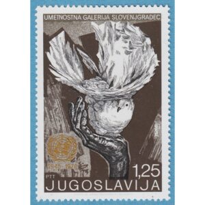 JUGOSLAVIEN 1970 M1399** FN – hand med duva 1 kpl