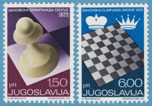 JUGOSLAVIEN 1972 M1472-3** schack 2 kpl