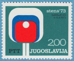 JUGOSLAVIEN 1973 M1505** bordtennis 1 kpl