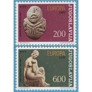 JUGOSLAVIEN 1974 M1557-8** Europa Cept – skulpturer 2 kpl