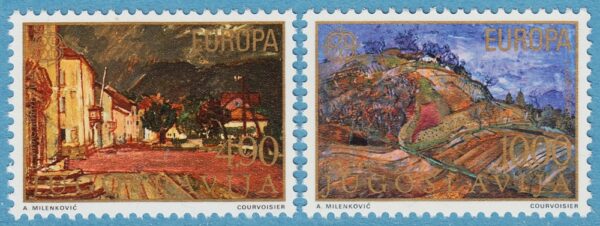 JUGOSLAVIEN 1977 M1684-5** Europa Cept - konst 2 kpl