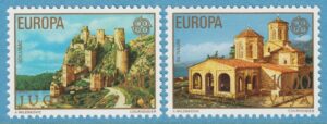 JUGOSLAVIEN 1978 M1725-6** Europa Cept – fästning – kloster 2 kpl