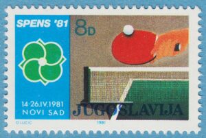 JUGOSLAVIEN 1981 M1882** bordtennis 1 kpl