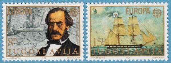 JUGOSLAVIEN 1982 M1919-20** Europa Cept - sjöfart 2 kpl