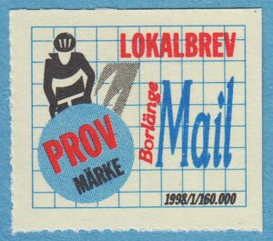 Lokalpost BORLÄNGE Nr 1 1998 cyklist .