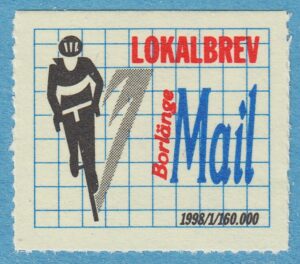 Lokalpost BORLÄNGE Nr 2 1998 cyklist .