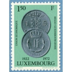 LUXEMBURG 1972 M841** mynt 1 kpl