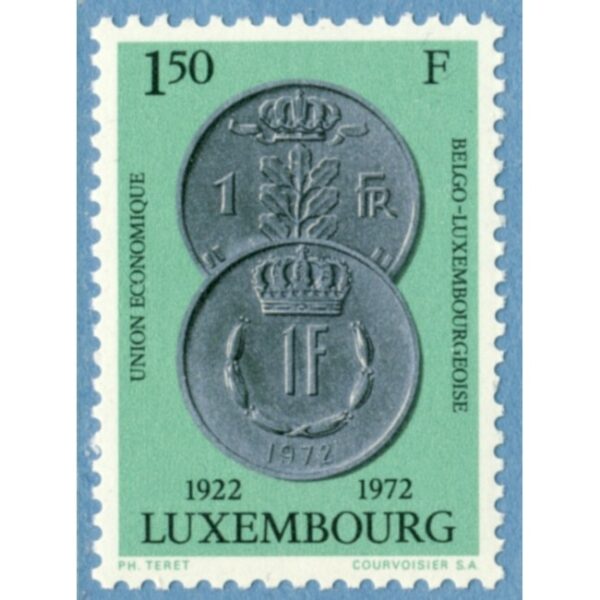 LUXEMBURG 1972 M841** mynt 1 kpl