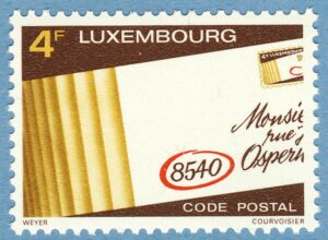 LUXEMBURG 1980 M1016** postnummer 1 kpl