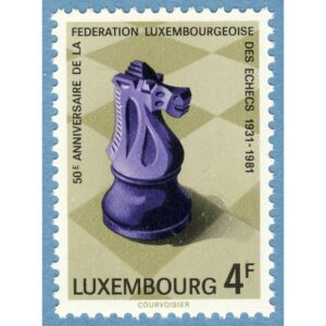 LUXEMBURG 1981 M1033** schack 1 kpl