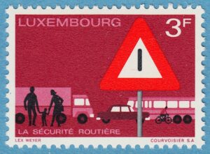 LUXEMBURG 1970 M809** vägmärke 1 kpl