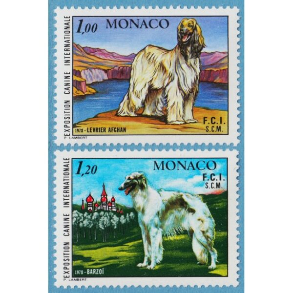 MONACO 1978 M1347-8** hundar 2 kpl