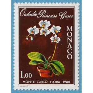MONACO 1979 M1393** orkidé 1 kpl