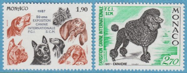 MONACO 1987 M1804-5** hundar 2 kpl