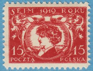 POLEN 1919 M124** Ignacy Paderewski – pianist – kompositör