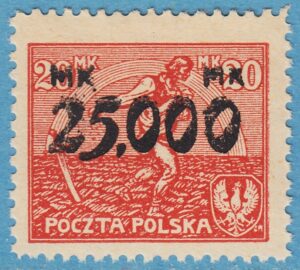 POLEN 1923 M187** övertryck 25.000