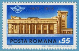 RUMÄNIEN 1972 M3034** Bukarest norra järnvägsstation 1 kpl