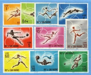 SAN MARINO 1963 M782-91** sommar OS 10 kpl