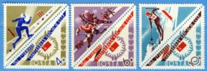 SOVJETUNIONEN 1966 M3193-5Zf** skridskor ishockey skidsport 3 kpl