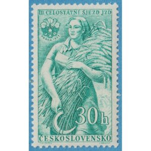 TJECKOSLOVAKIEN 1957 M1008** lantarbetare 1 kpl