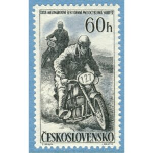 TJECKOSLOVAKIEN 1957 M1034** motorcyklar 1 kpl