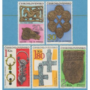 TJECKOSLOVAKIEN 1969 M1898-02** arkeologi smycken 5 kpl